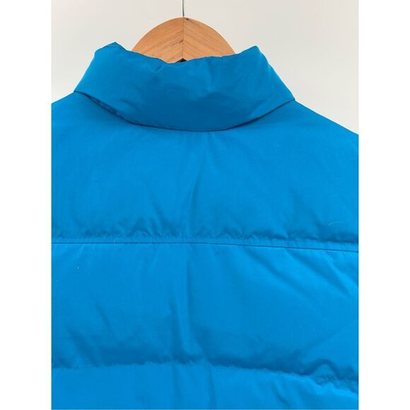 Land's‎ End Puffer Vest Down Women Size Blue Large Winter Warm - Picture 8 of 12